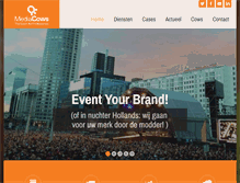 Tablet Screenshot of mediacows.nl